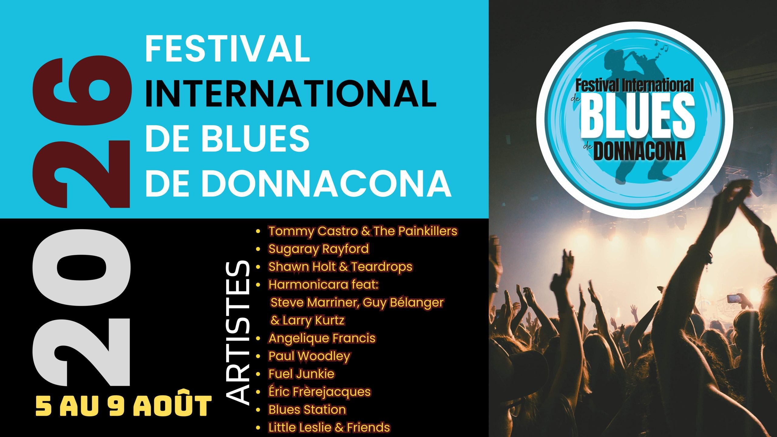 Festival international de Blues de Donnacona — affiche / photo officielle