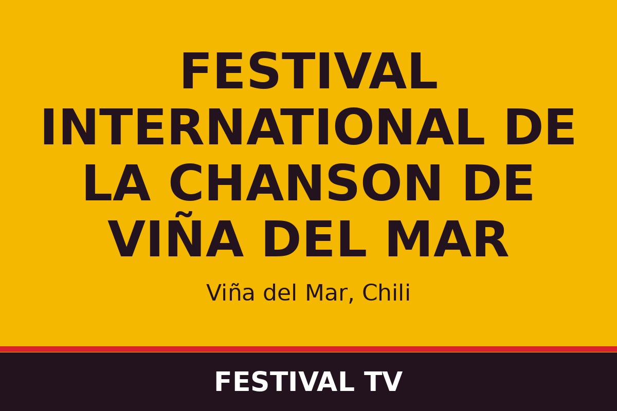 Festival international de la chanson de Viña del Mar — affiche / photo officielle