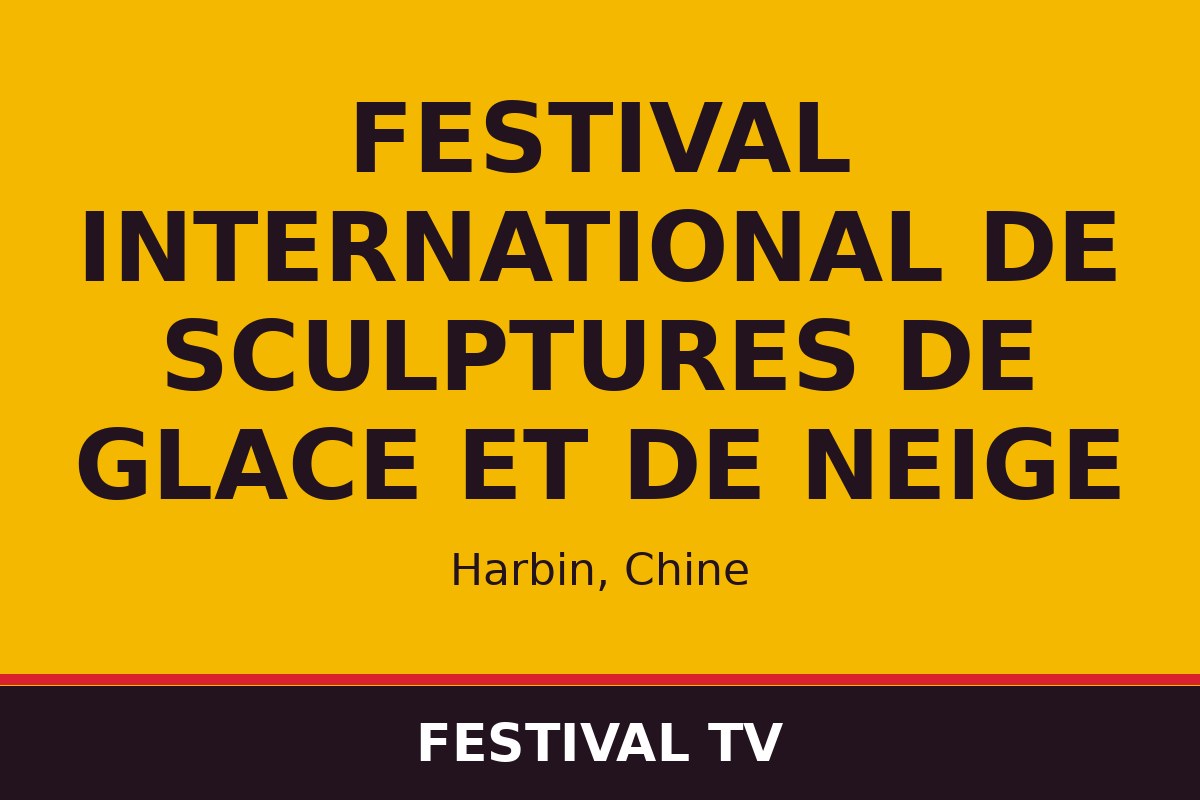 Festival international de sculptures de glace et de neige — affiche / photo officielle