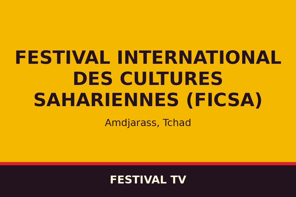 Festival international des cultures sahariennes (FICSA) — affiche / photo officielle