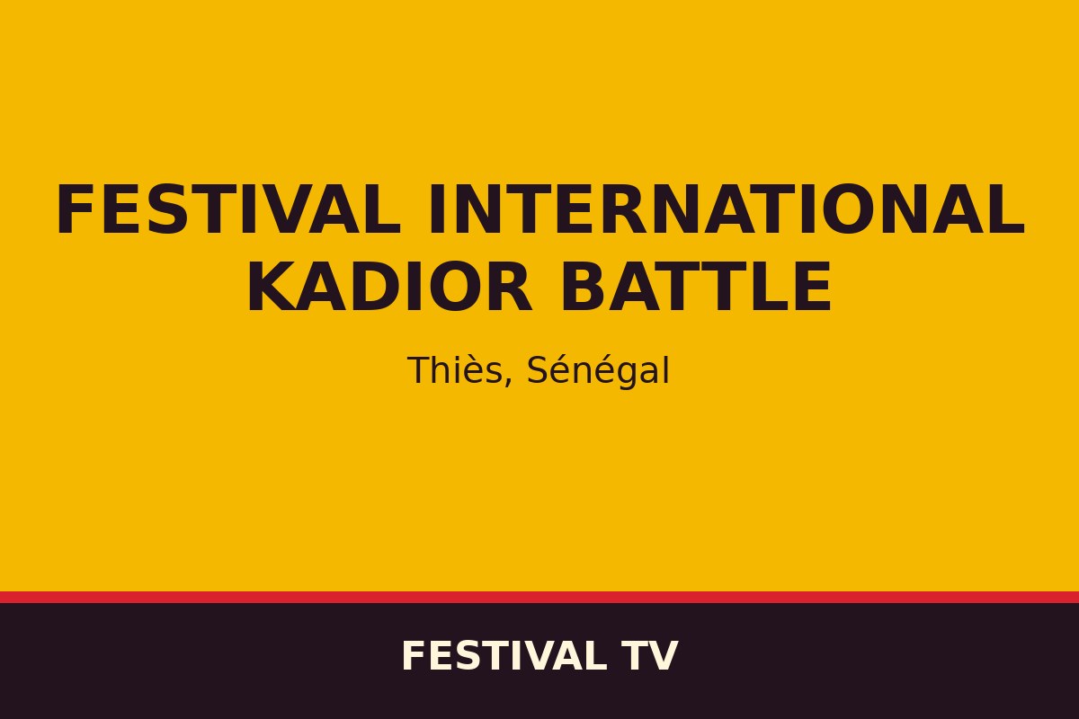 Festival international Kadior Battle — affiche / photo officielle