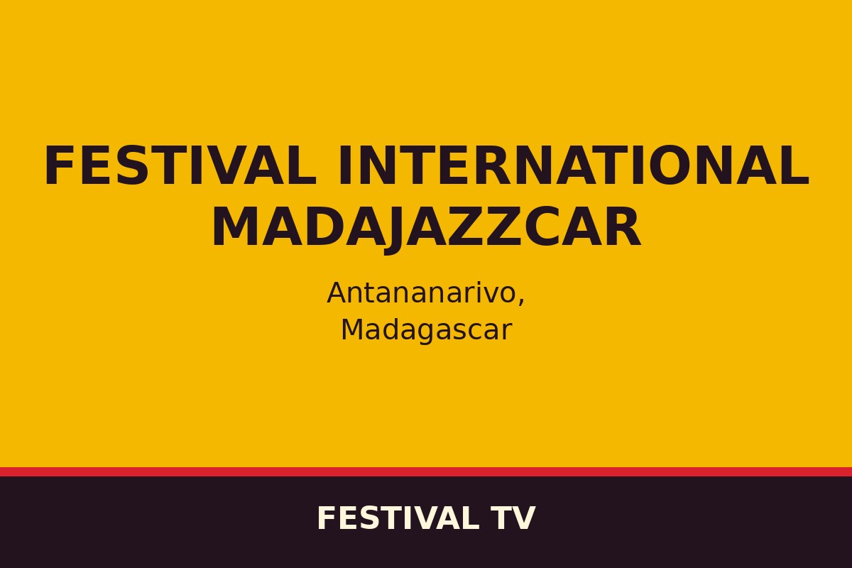 Festival international Madajazzcar — affiche / photo officielle