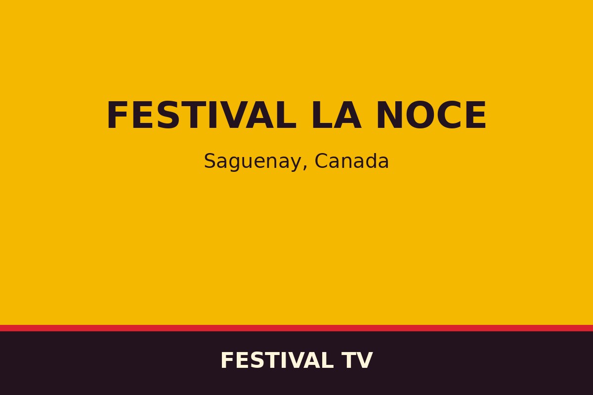 Festival La Noce — affiche / photo officielle