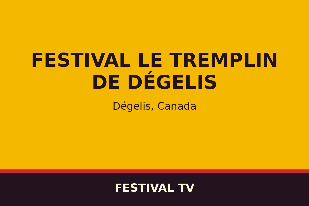 Festival Le Tremplin de Dégelis — affiche / photo officielle