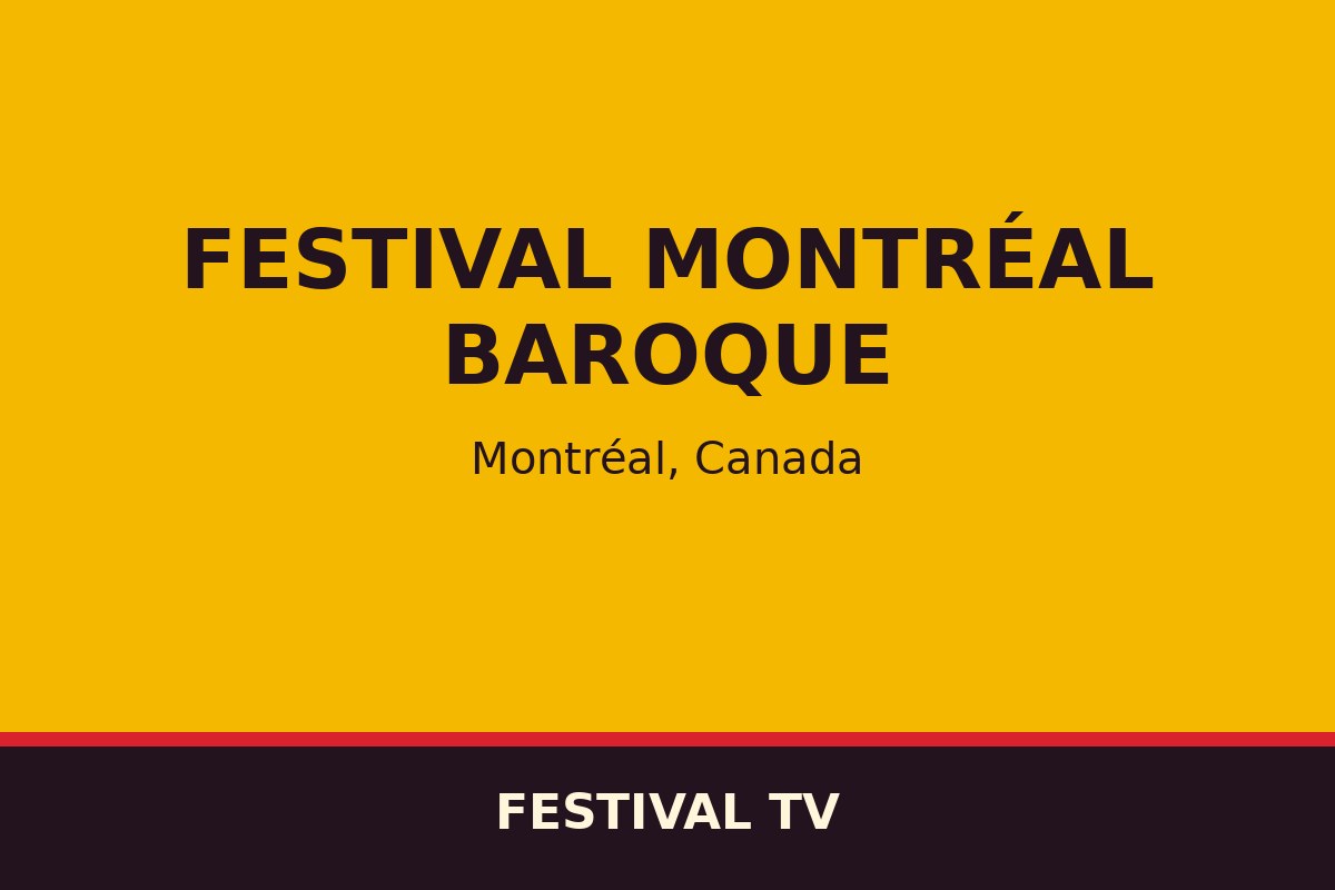 Festival Montréal Baroque — affiche / photo officielle