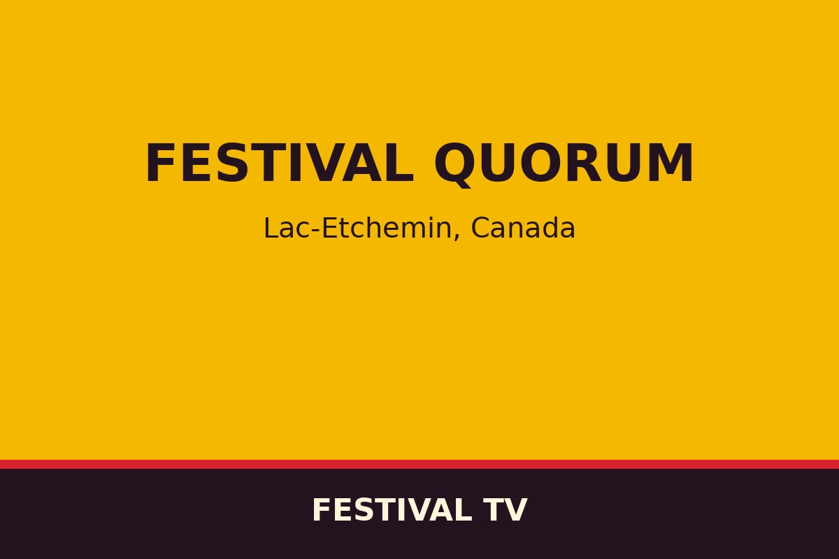Festival QUORUM — affiche / photo officielle