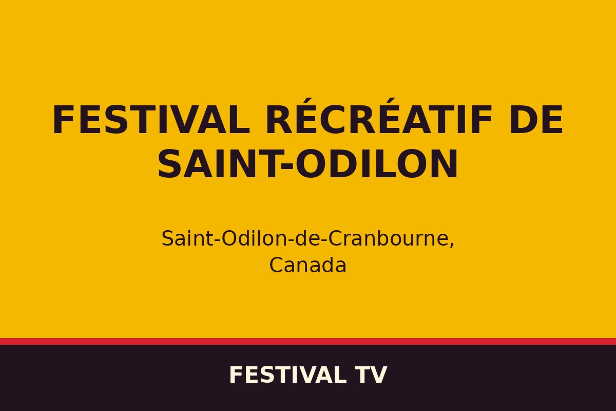 Festival récréatif de Saint-Odilon — affiche / photo officielle