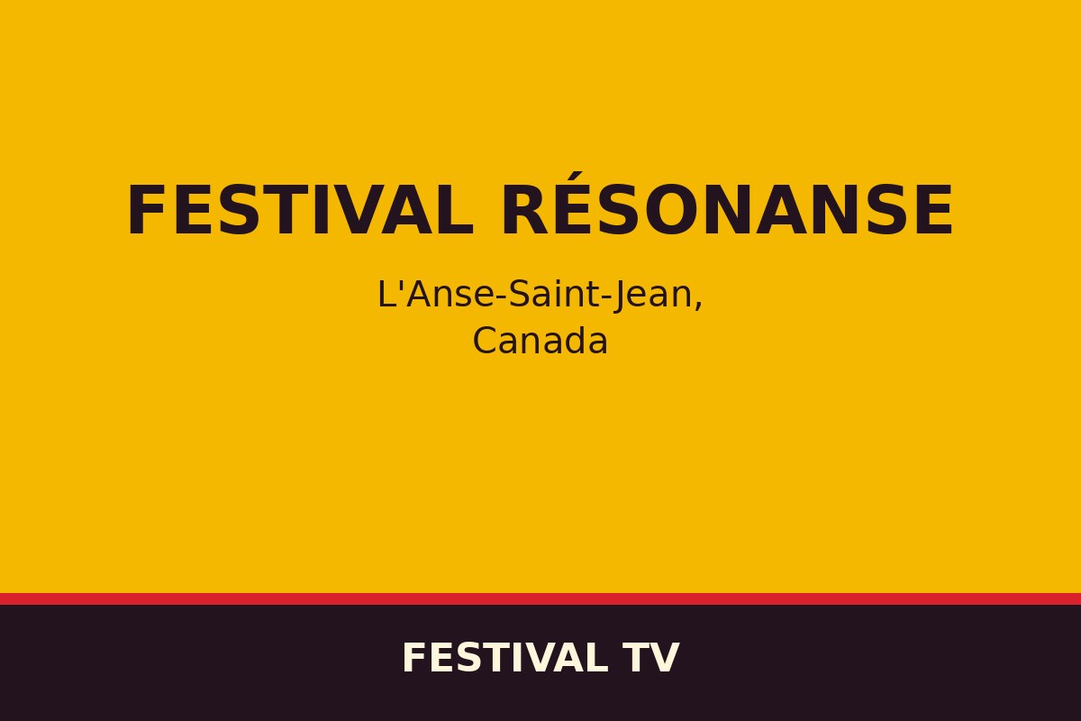 Festival RésonAnse — affiche / photo officielle