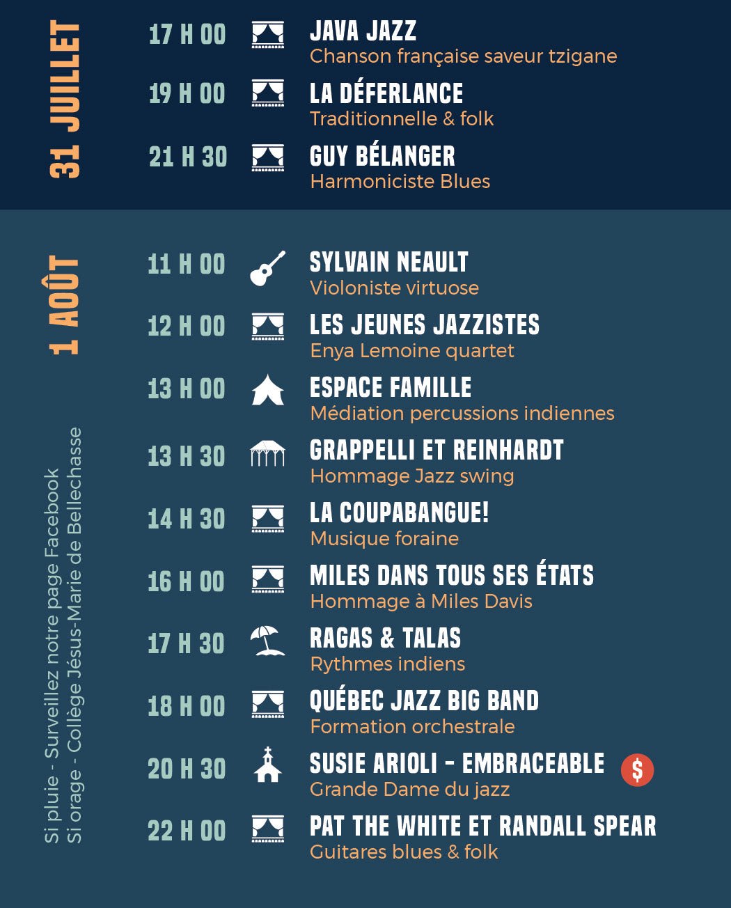 Festival St-Michel en Jazz — affiche / photo officielle