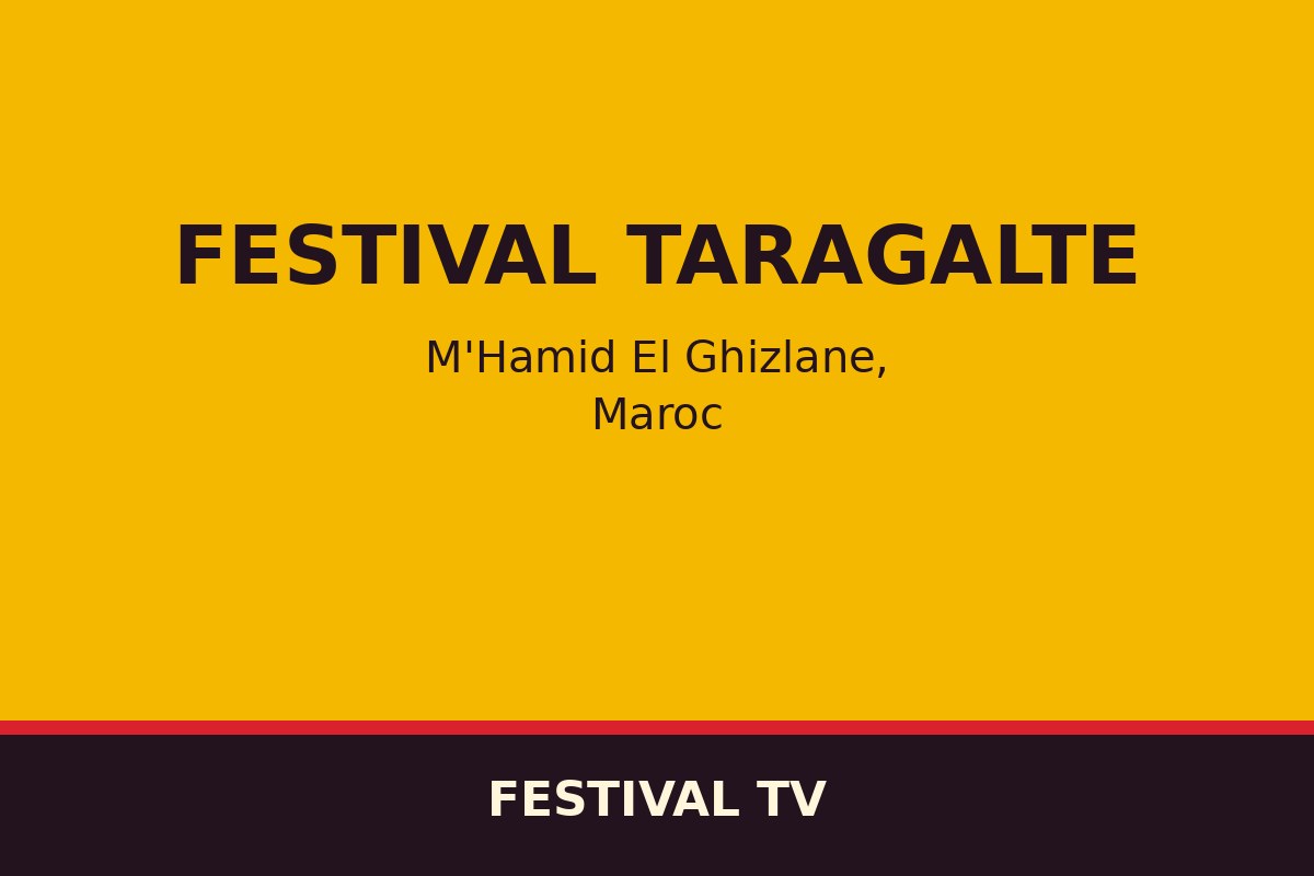 Festival Taragalte — affiche / photo officielle