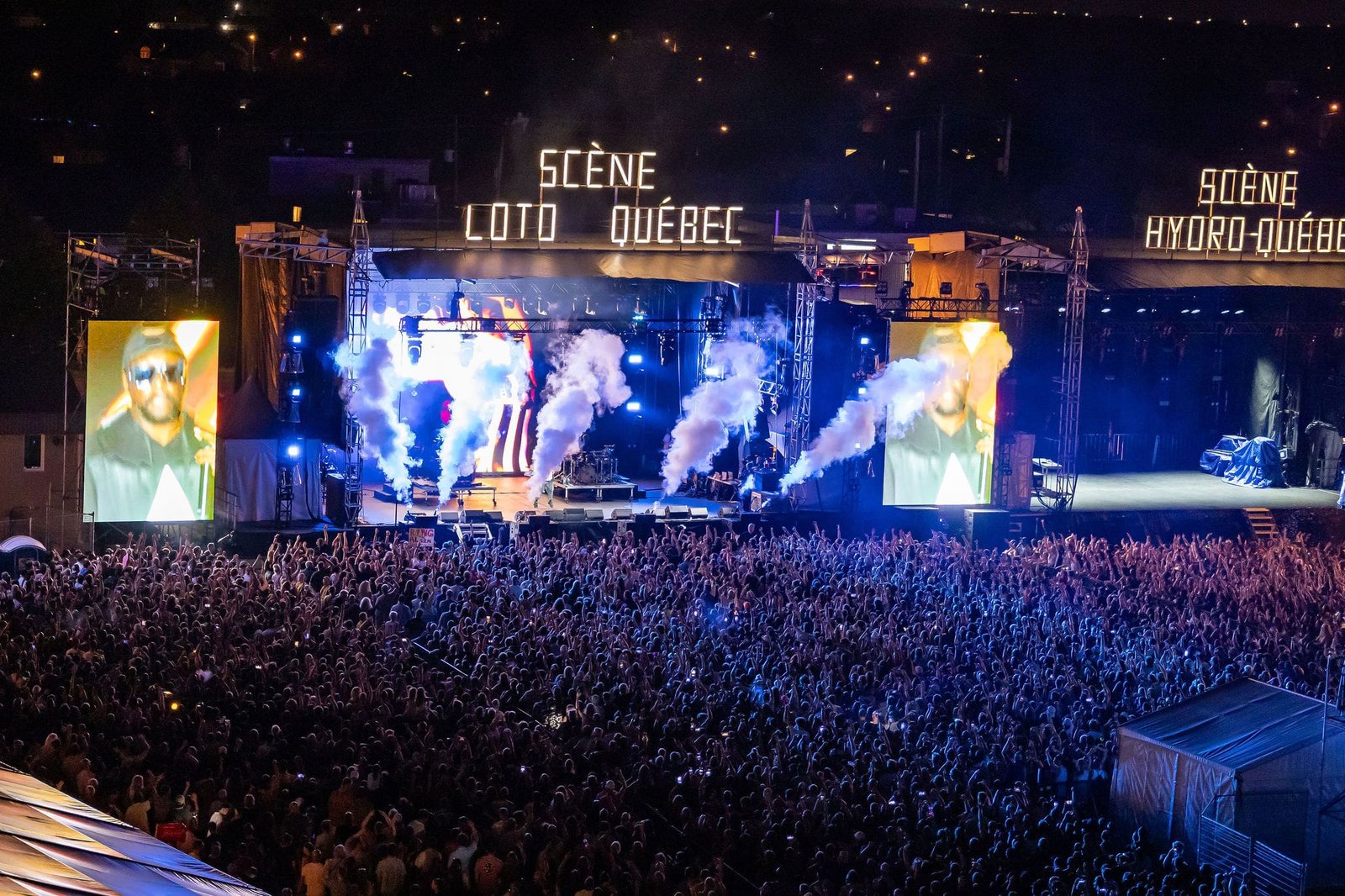 Black Eyed Peas on the scene Loto-Québec of the Festive of Lévis, in 2024