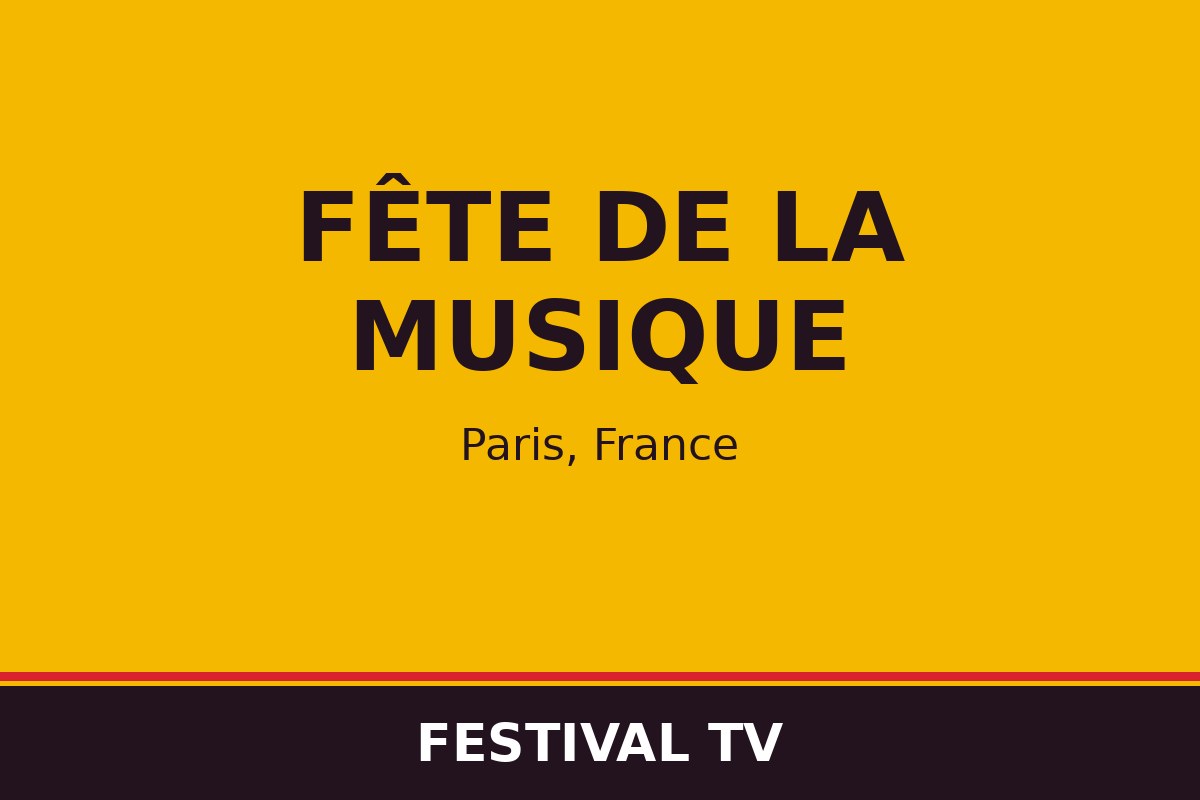 Fête de la musique — visuel Festival TV