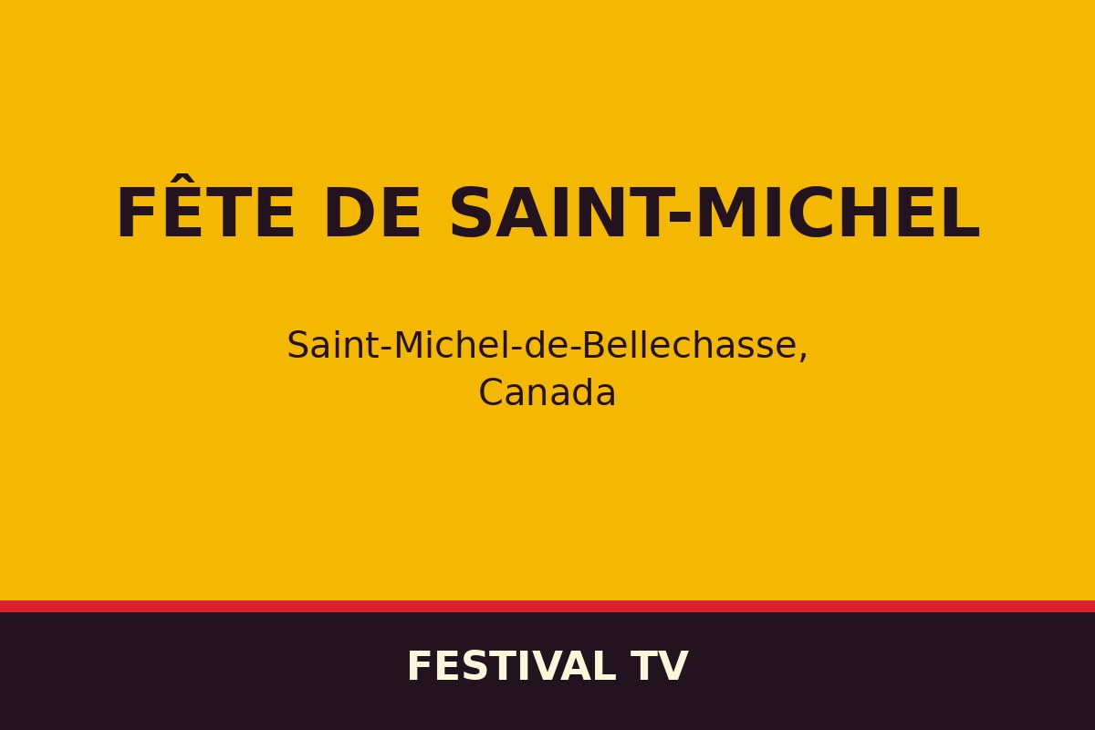 Fête de Saint-Michel — affiche / photo officielle