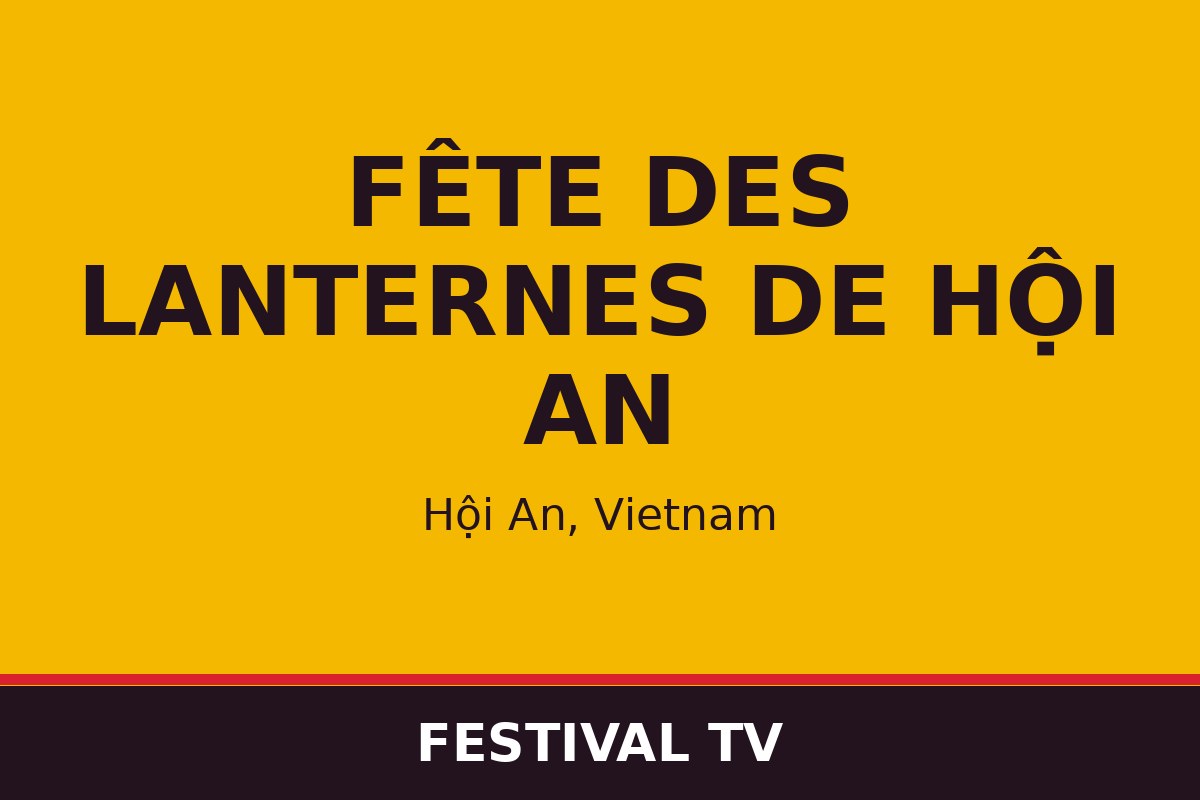 Fête des lanternes de Hội An — affiche / photo officielle