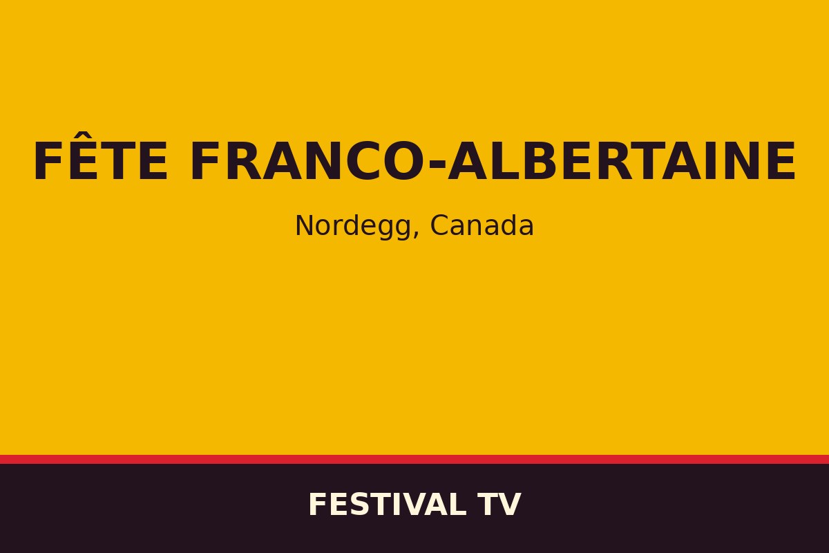 Fête franco-albertaine — affiche / photo officielle