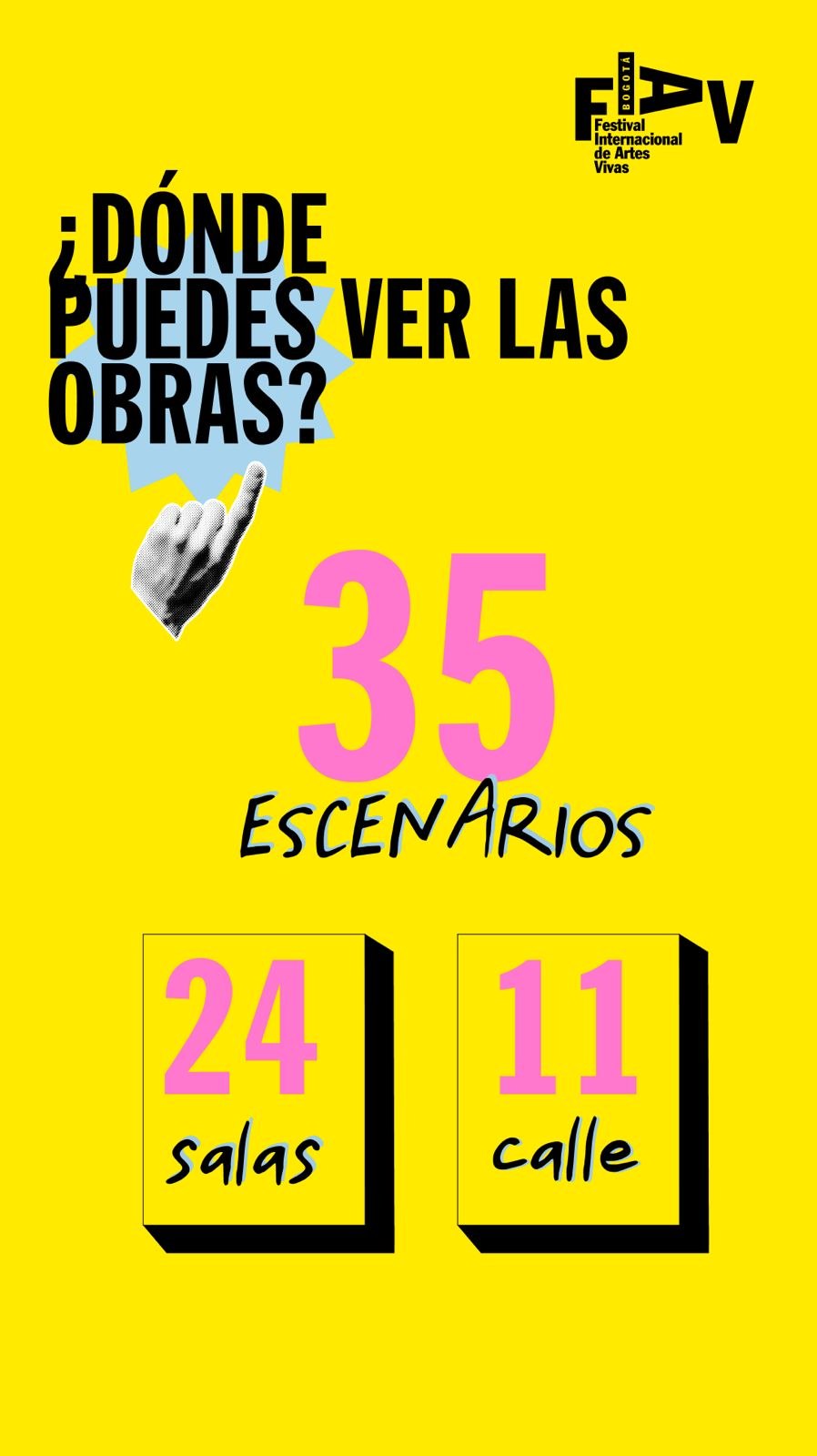 FIAV Bogotá — Festival Internacional de Artes Vivas de Bogotá — affiche / photo officielle