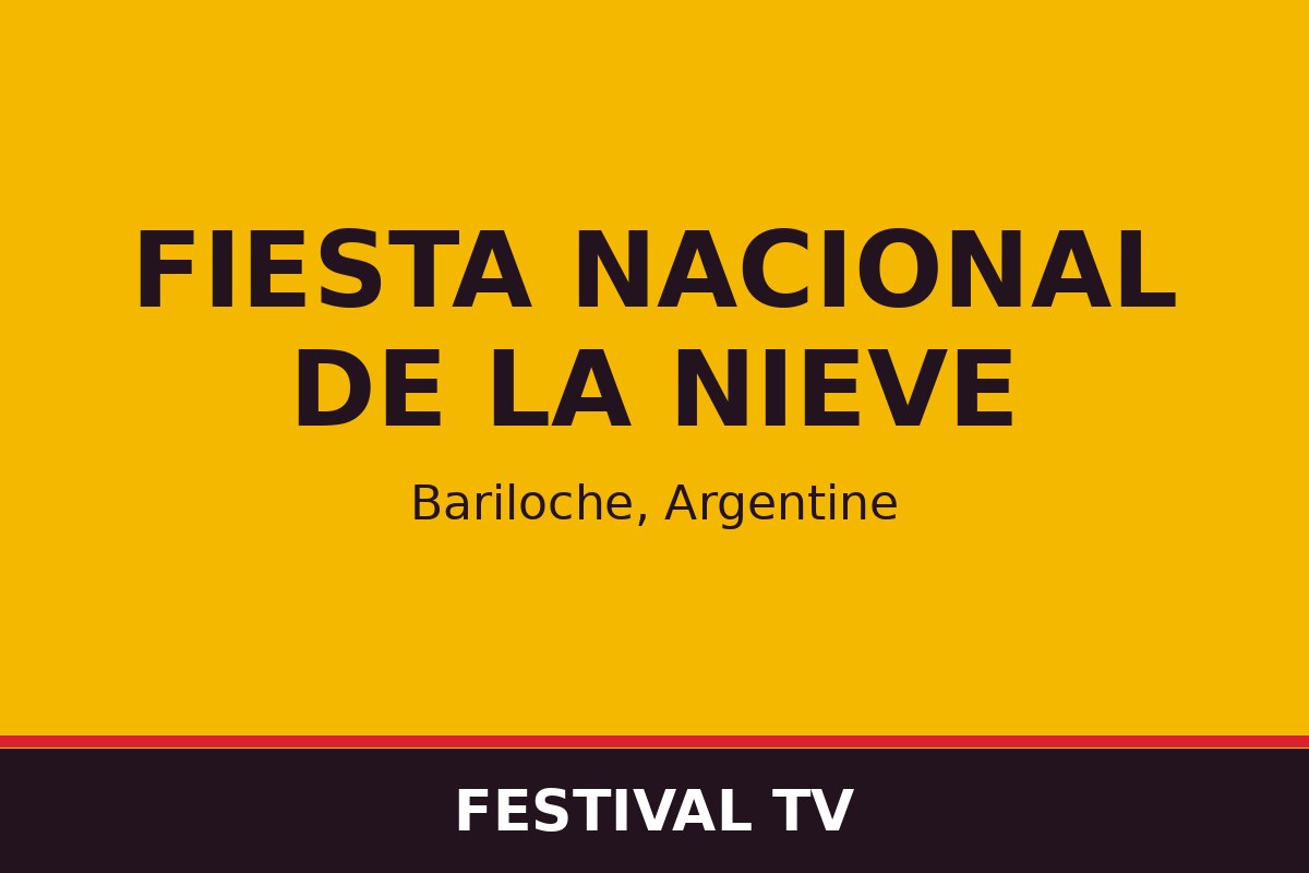 Fiesta Nacional de la Nieve — affiche / photo officielle