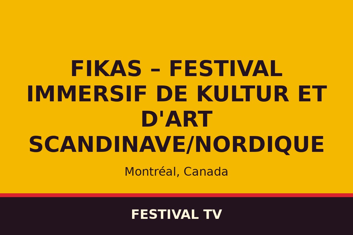 FIKAS – Festival immersif de kultur et d'art scandinave/nordique — affiche / photo officielle