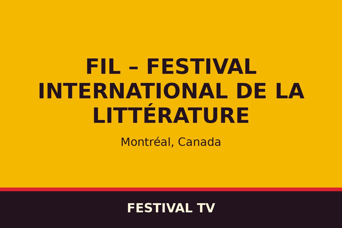 FIL – Festival international de la littérature — affiche / photo officielle