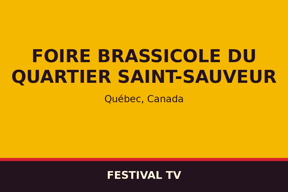 Foire brassicole du quartier Saint-Sauveur — affiche / photo officielle