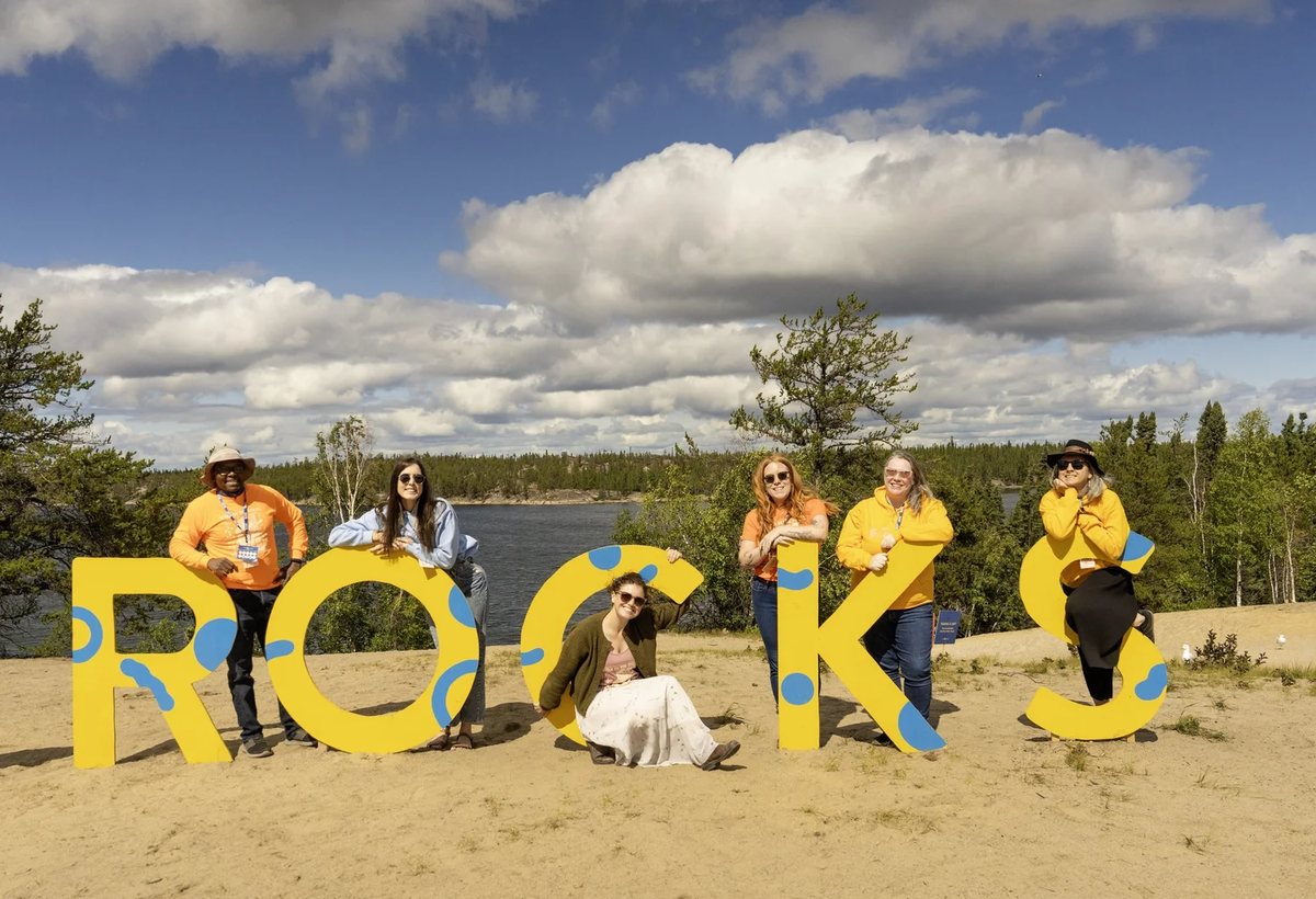 Long Lake site during Folk On The Rocks