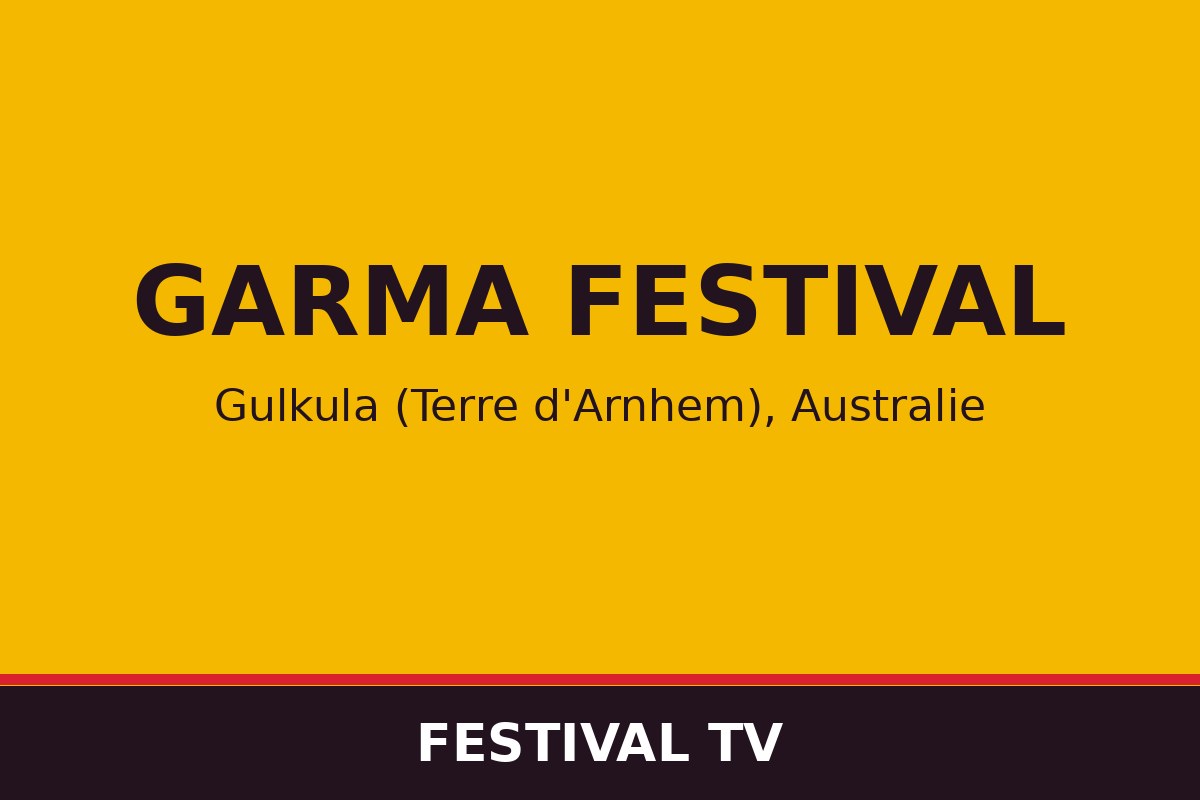 Garma Festival — affiche / photo officielle