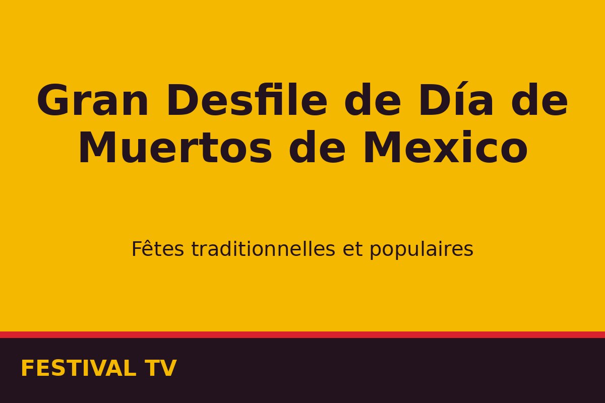 Gran Desfile de Día de Muertos de Mexico — affiche / photo officielle