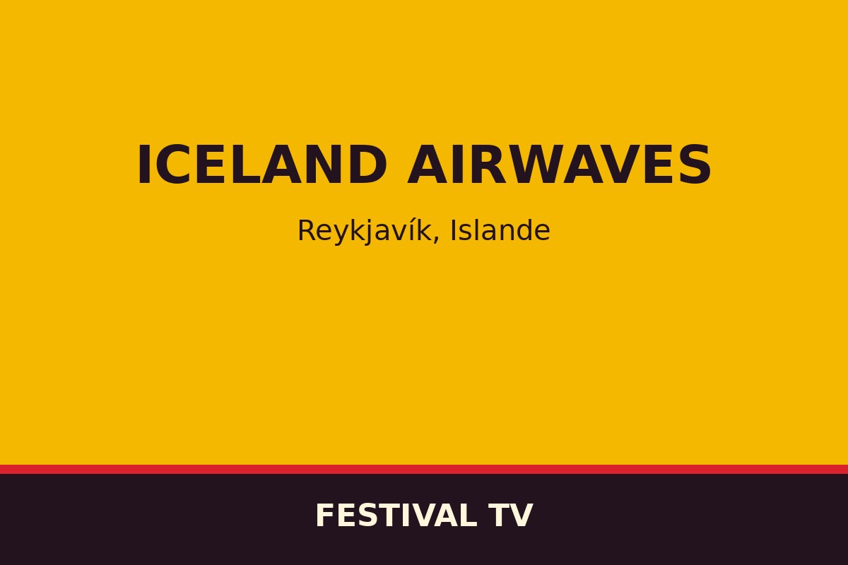 Iceland Airwaves — affiche / photo officielle