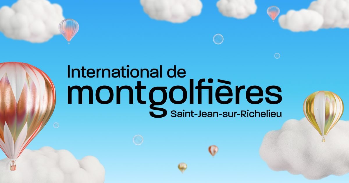 International hot air ballooning in Saint-Jean-sur-Richelieu — poster / official photo