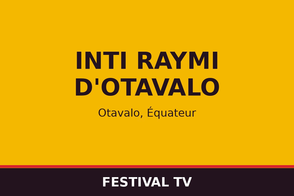 Inti Raymi d'Otavalo — affiche / photo officielle