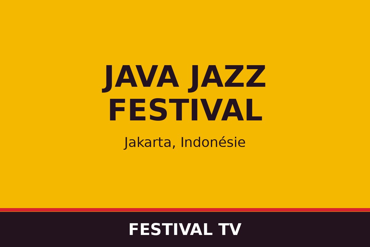 Java Jazz Festival — affiche / photo officielle