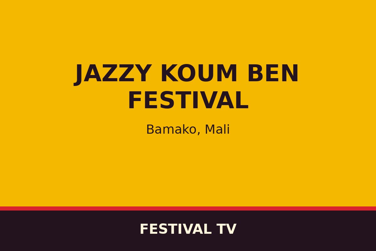 Jazzy Koum Ben Festival — affiche / photo officielle