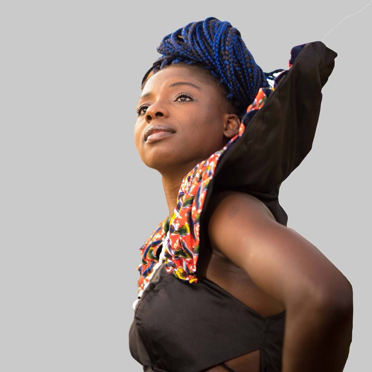 Kandy Guira, official portrait — blue braids