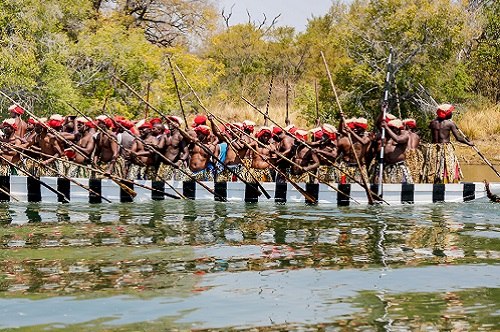 Kuomboka — cérémonie royale des Lozi — affiche / photo officielle