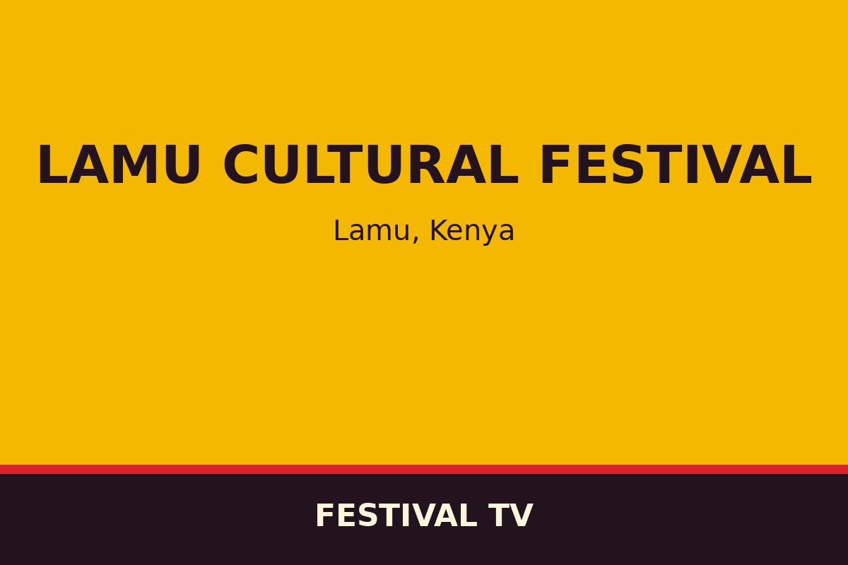 Lamu Cultural Festival — affiche / photo officielle