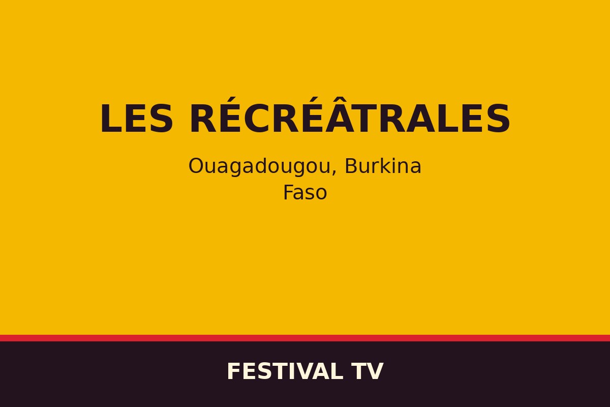 Les Récréâtrales — affiche / photo officielle