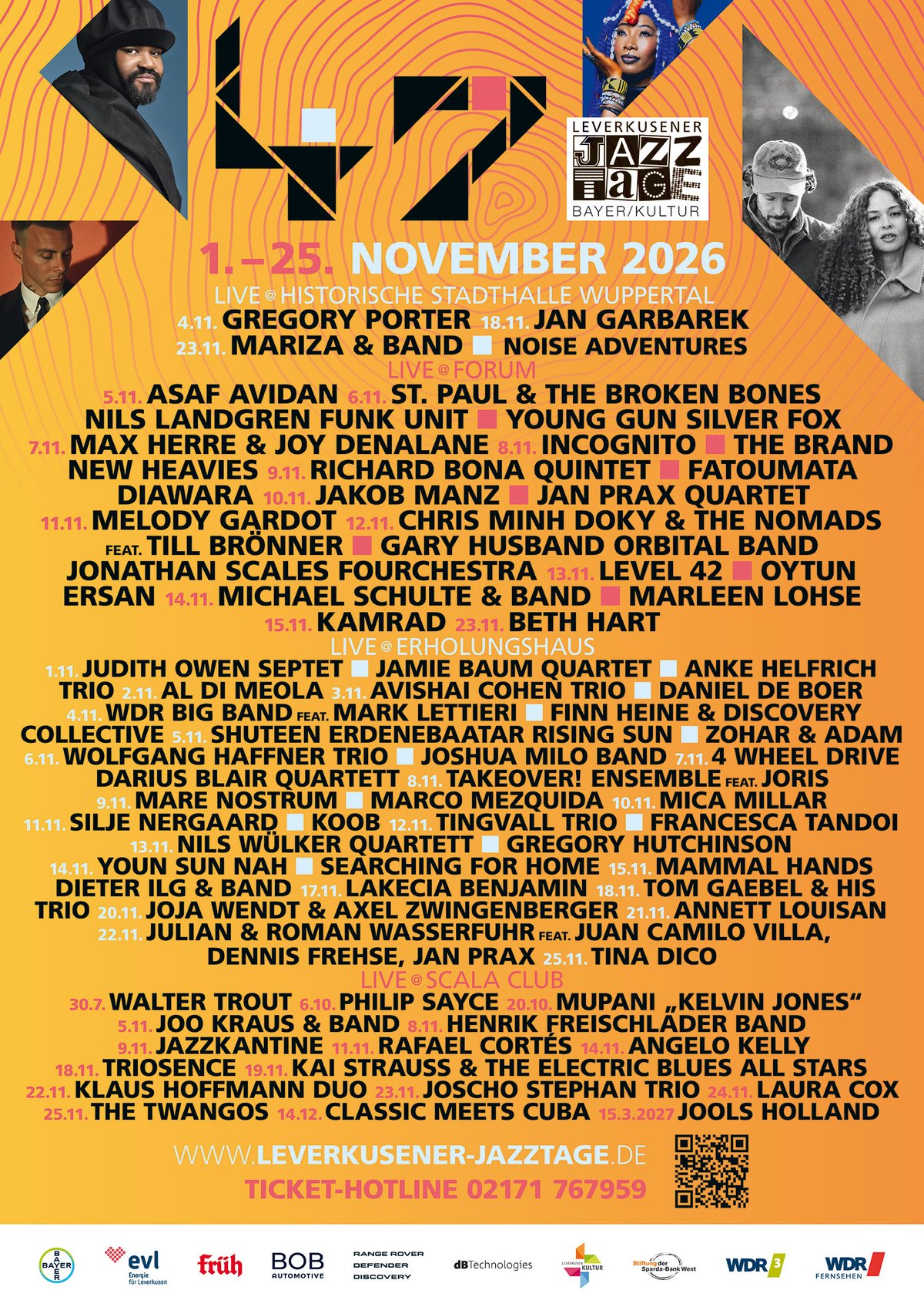 Leverkusener Jazztage — affiche / photo officielle