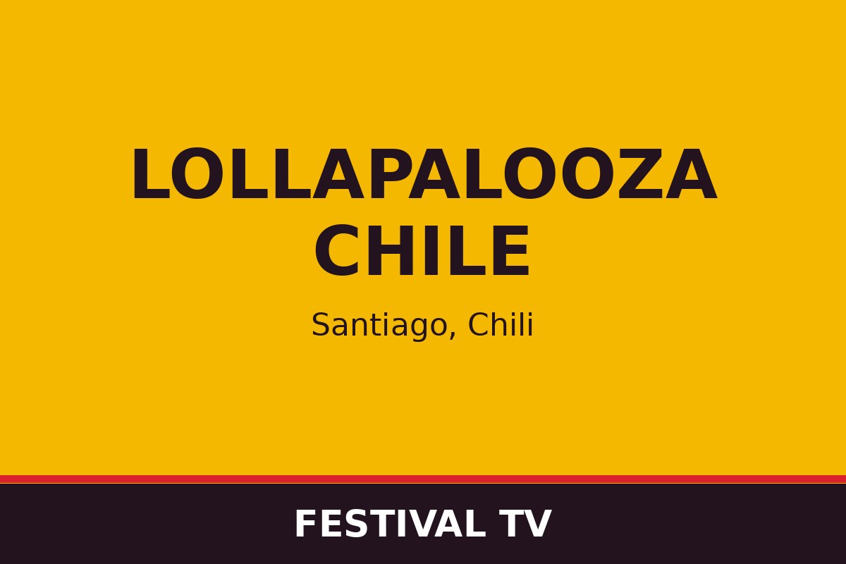 Lollapalooza Chile — affiche / photo officielle