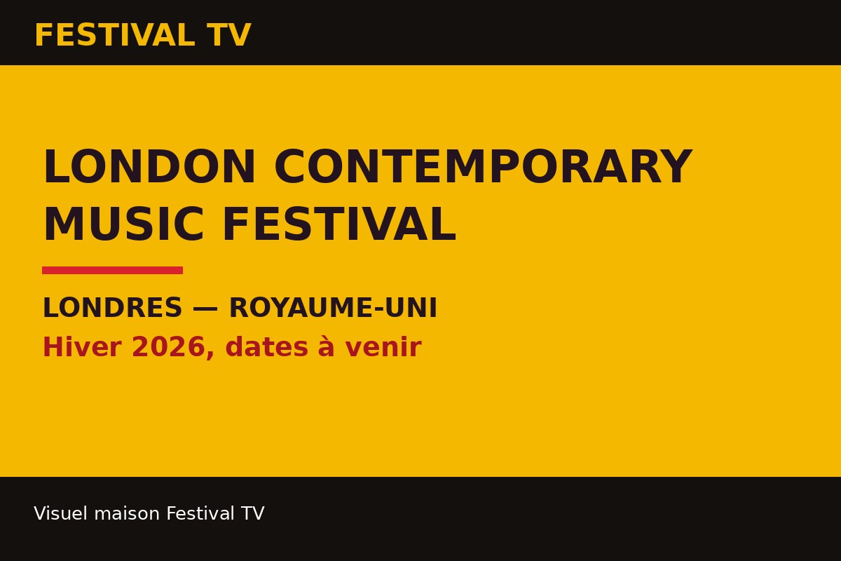 London Contemporary Music Festival — visuel de la fiche