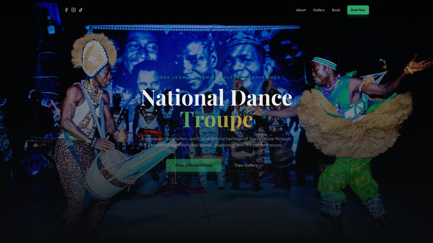 National Dance Troupe Sierra Leone — Maisons de production d'artistes et de spectacles, Sierra Leone