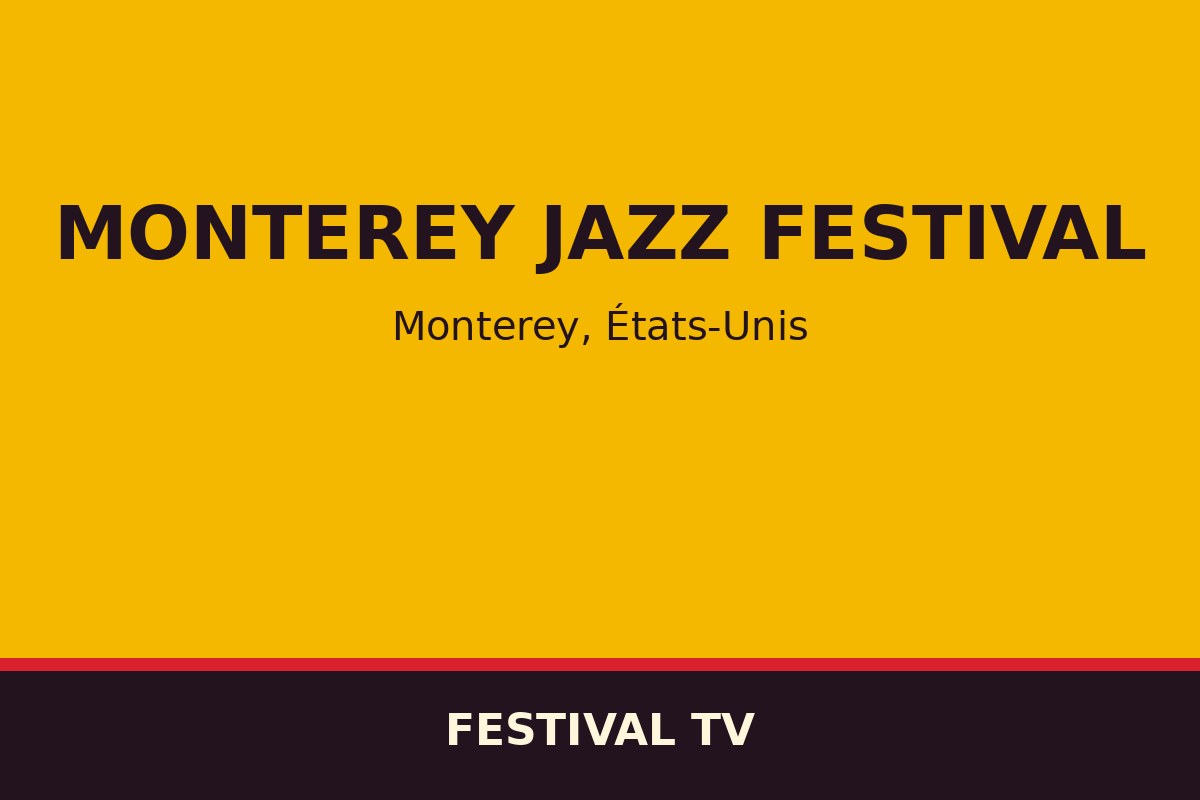 Monterey Jazz Festival — affiche / photo officielle