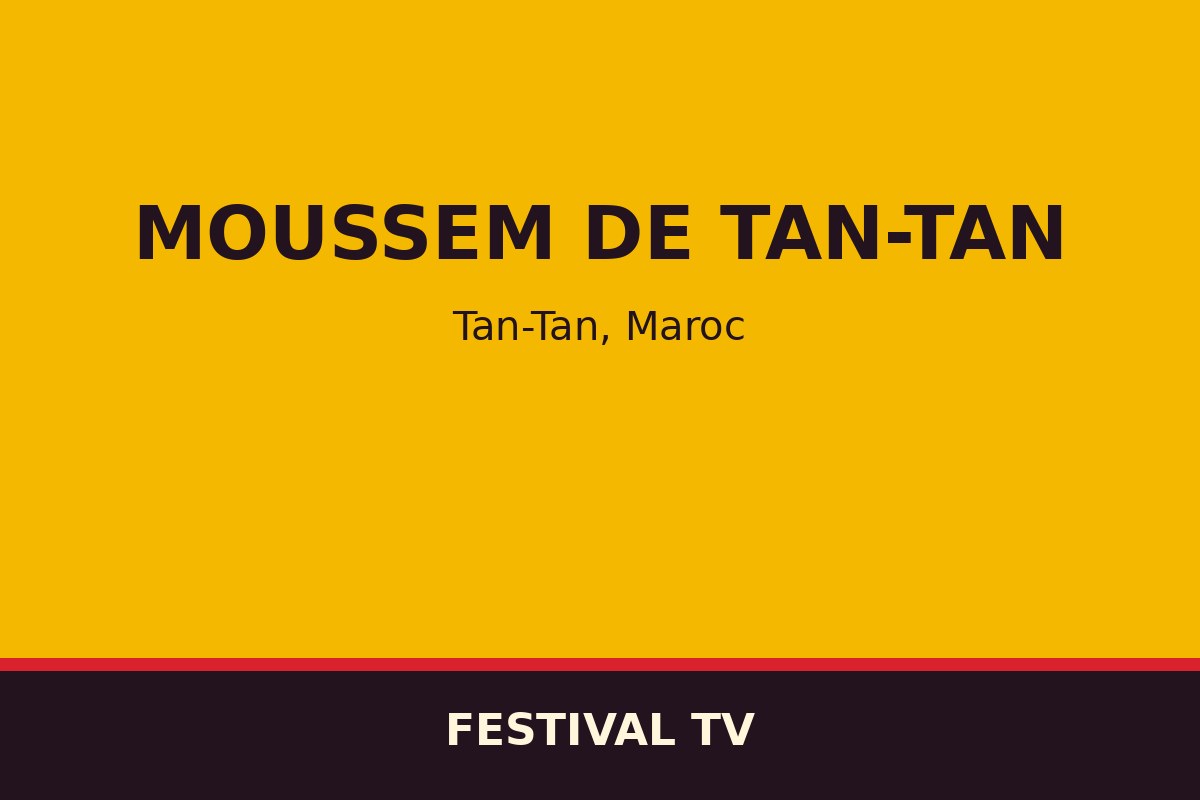 Moussem de Tan-Tan — affiche / photo officielle