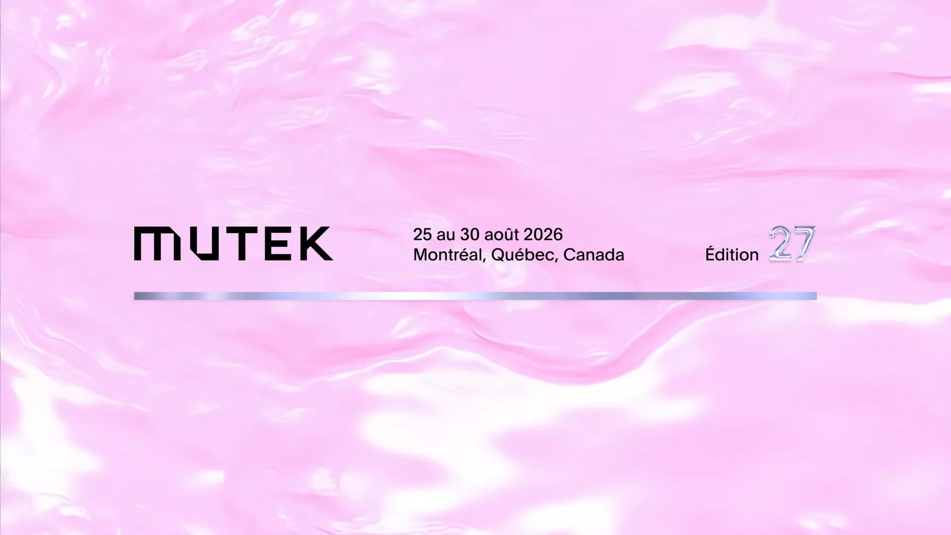 MUTEK — affiche / photo officielle