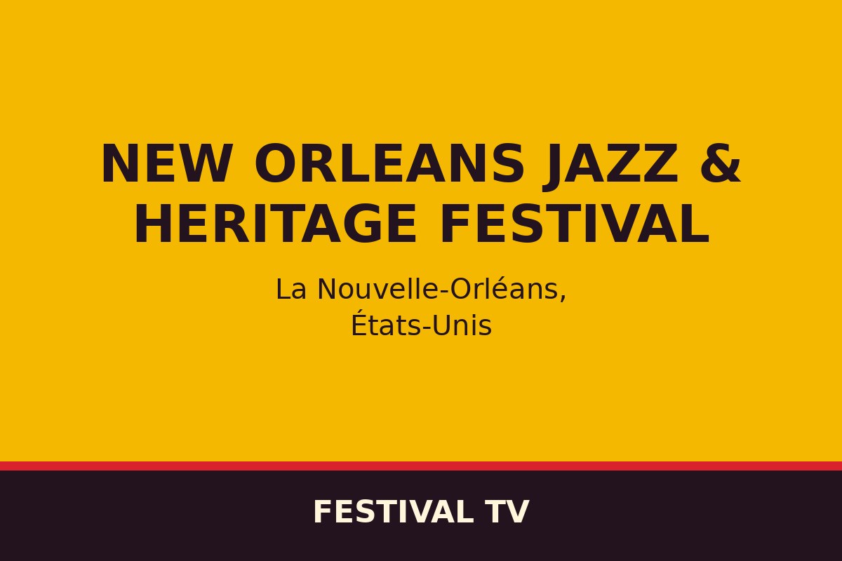 New Orleans Jazz & Heritage Festival — affiche / photo officielle