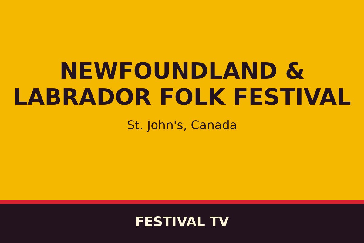 Newfoundland & Labrador Folk Festival — affiche / photo officielle