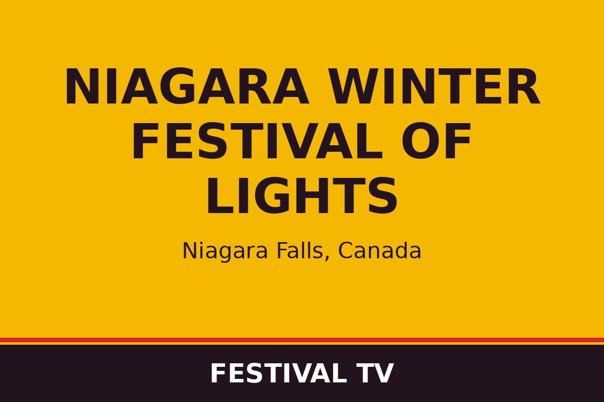Niagara Winter Festival of Lights — visuel Festival TV