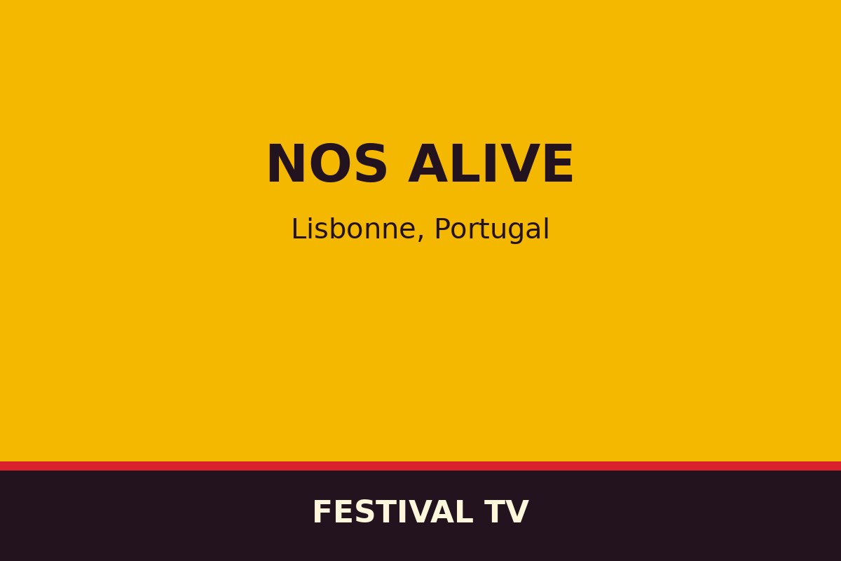 NOS Alive — affiche / photo officielle