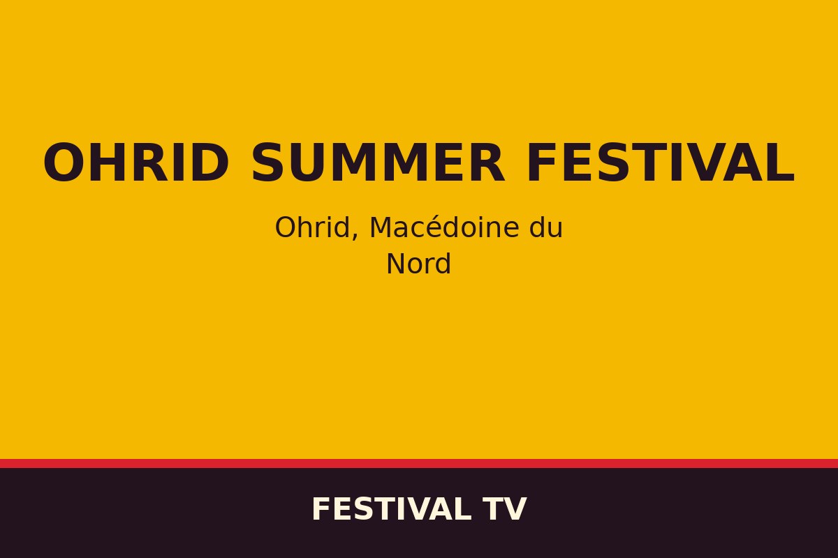 Ohrid Summer Festival — affiche / photo officielle