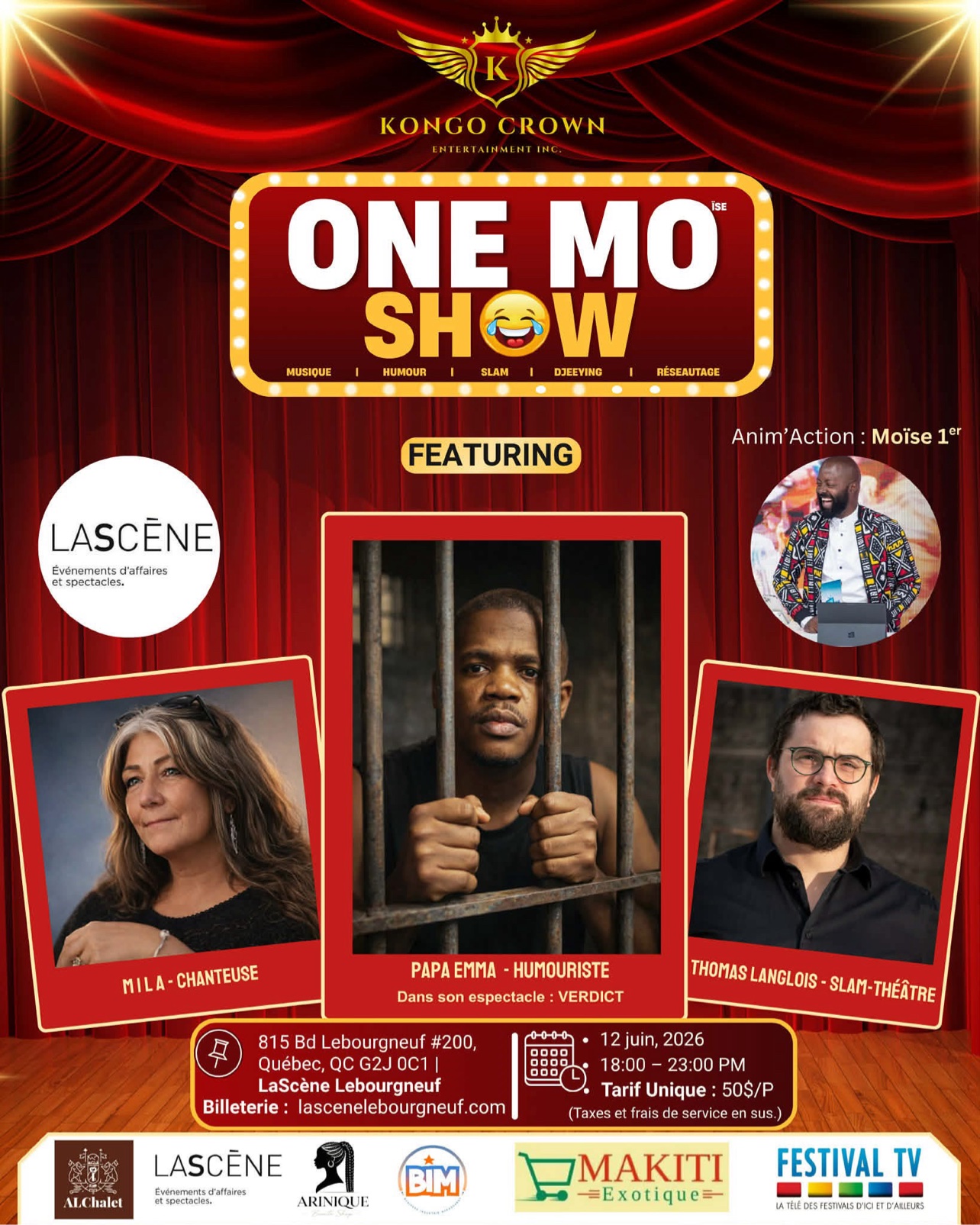 Affiche officielle du OneMoShow