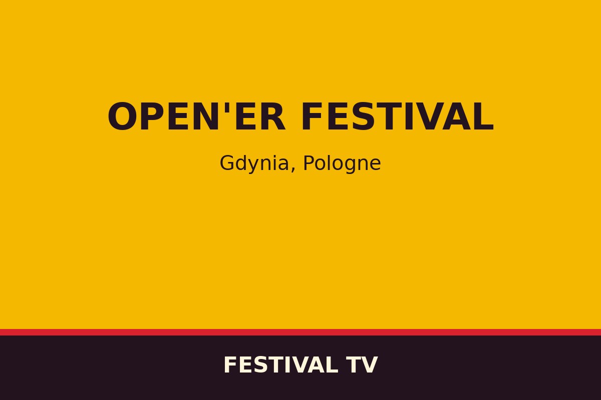 Open'er Festival — affiche / photo officielle